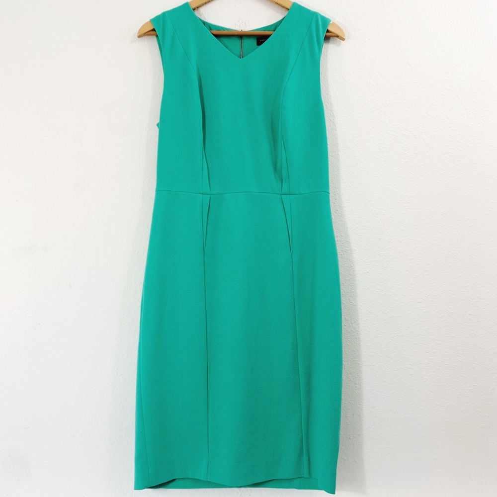 The Limited Sleeveless Green Sheath Dress Size 6 Tall